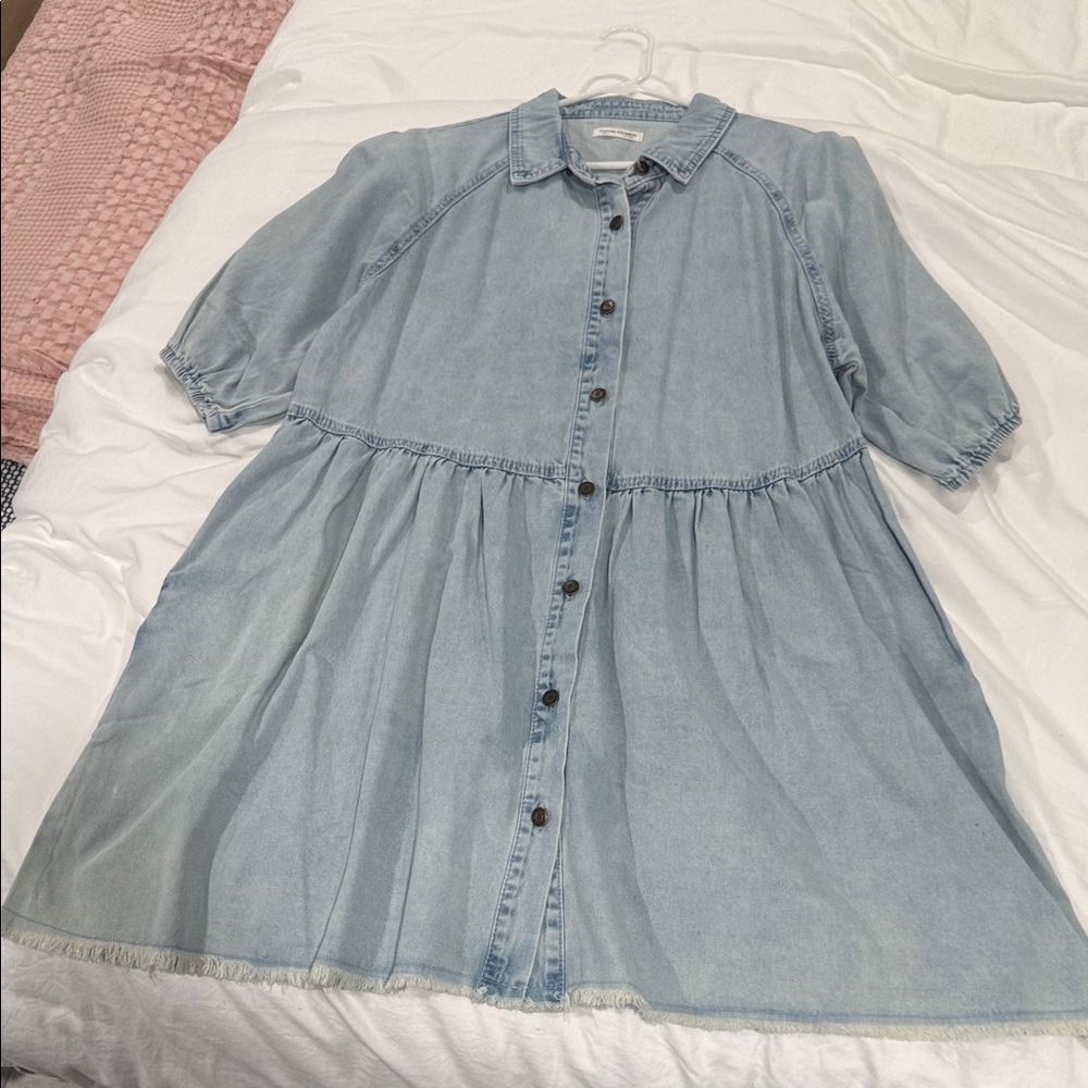 Women's Light Blue Denim Casual Dress